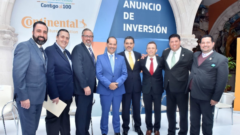 Cluster Industrial - Continental invertirá más de mil 600 mdp en Aguascalientes