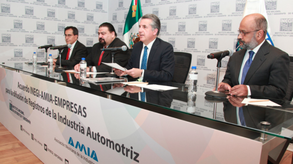 Cluster Industrial - AMIA e INEGI Publicarán registros administrativos de la industria automotriz
