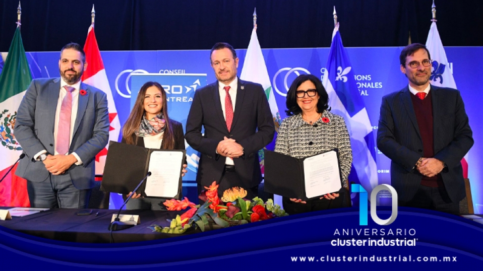 Cluster Industrial - Aeroclúster de Querétaro y AeroMontreal firman acuerdo de colaboración