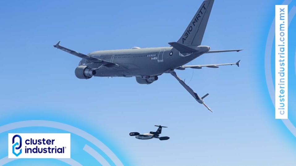 Cluster Industrial - Airbus maneja un dron desde un avión cisterna