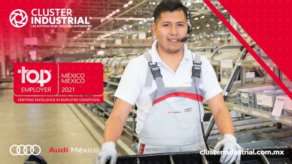 Cluster Industrial - Audi México, certificado como gran empleador