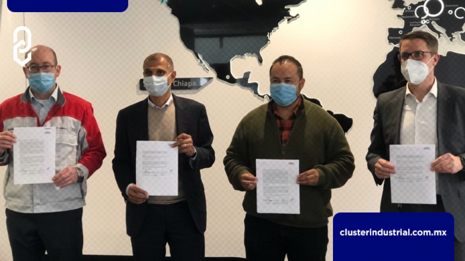 Cluster Industrial - Audi México firma la Declaración sobre Derechos Sociales, Relaciones Industriales para el bienestar