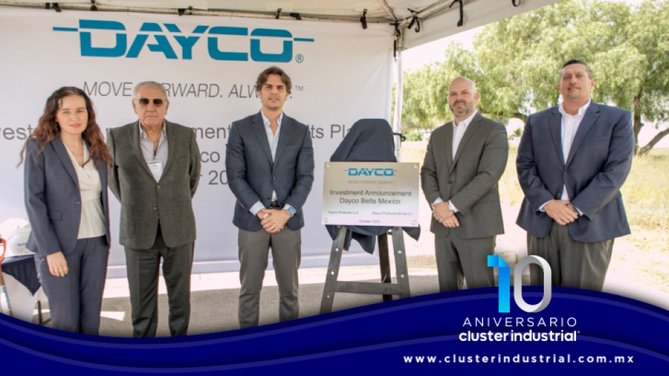 Cluster Industrial - Dayco invierte 11.5 MDD para construir su segunda planta en SLP