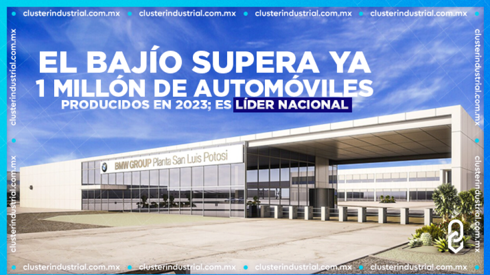 Cluster Industrial - El Bajío supera ya 1 millón de automóviles producidos en 2023; es líder nacional