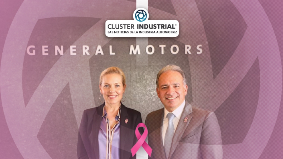 Cluster Industrial - GM de México y Fundación Cima se pintan de rosa