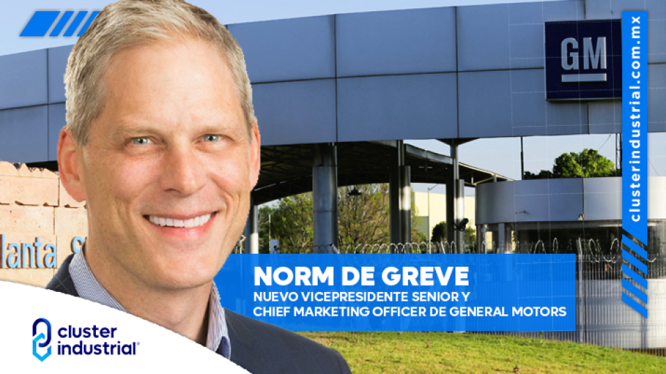 Cluster Industrial - General Motors nombra a Norm de Greve como Vicepresidente Senior y Chief Marketing Officer