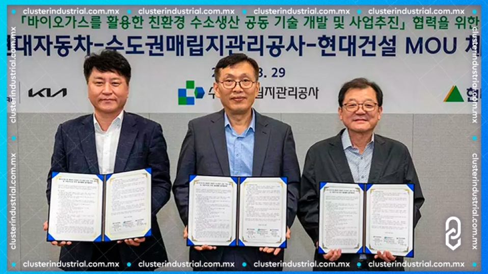 Cluster Industrial - Grupo Hyundai producirá hidrógeno verde a partir de residuos de alimentos