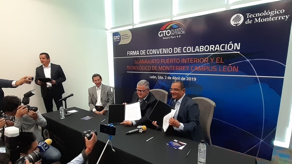 Cluster Industrial - Guanajuato Puerto Interior y Tecnológico de Monterrey promueven innovación logística