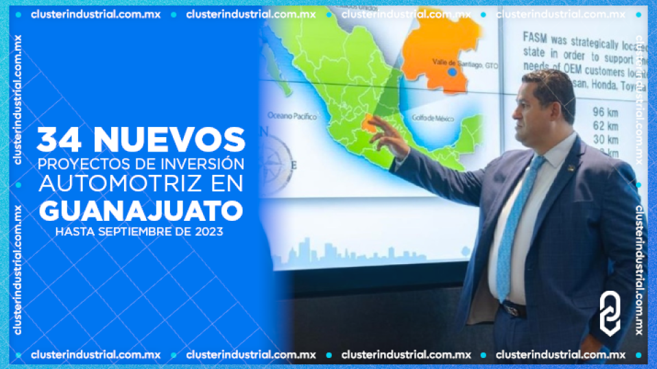 Cluster Industrial - Guanajuato atrajo 34 nuevos proyectos de inversión automotriz hasta septiembre de 2023