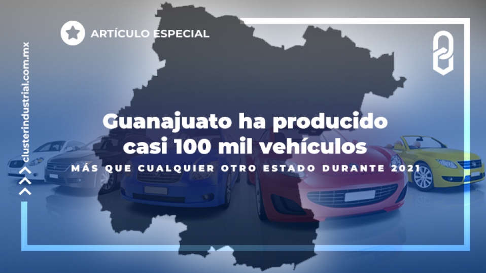 Cluster Industrial - Guanajuato ha producido casi 100 mil vehículos más que cualquier otro estado durante 2021