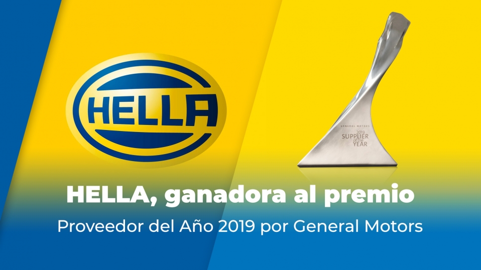 Cluster Industrial - HELLA, ganadora al premio Proveedor del Año 2019 por General Motors