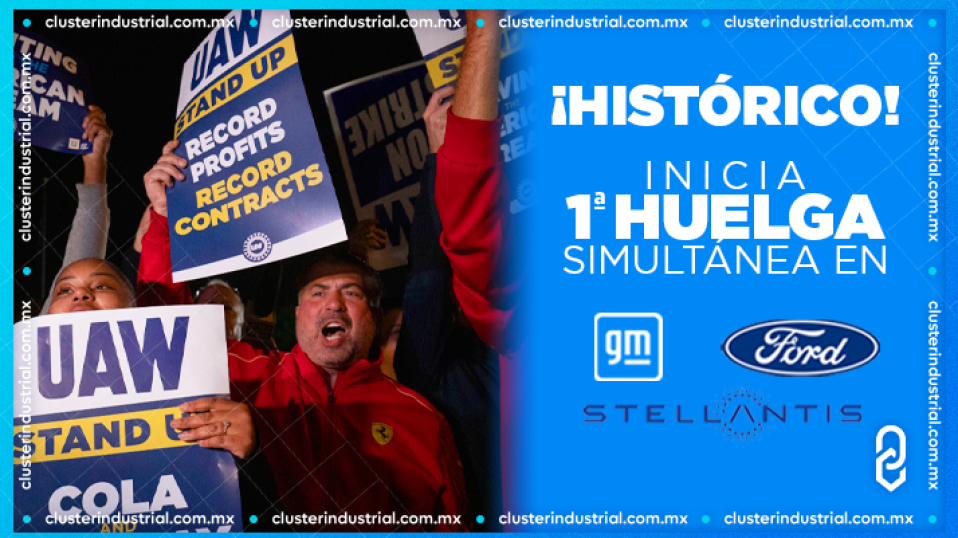 Cluster Industrial - ¡Histórico! Inicia la primera huelga simultánea en GM, Ford y Stellantis