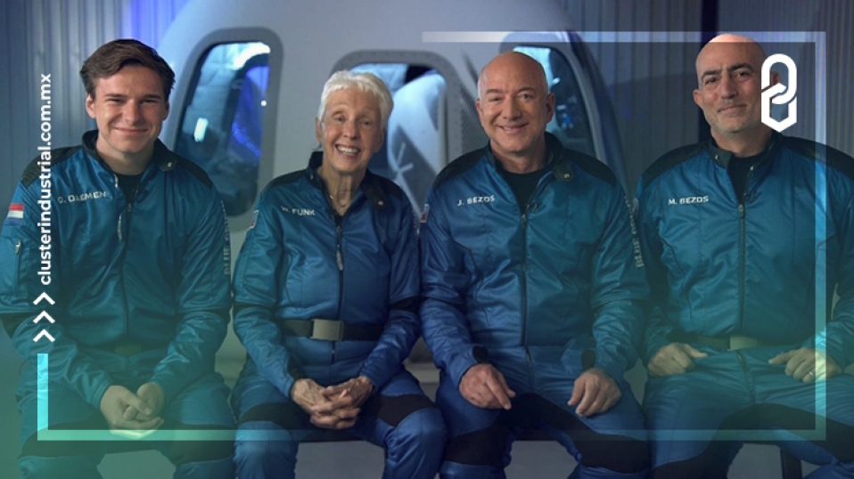 Cluster Industrial - Jeff Bezos logra su sueño de llegar al espacio con Blue Origin