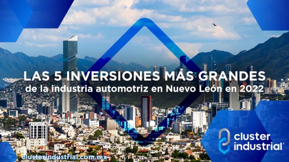 Cluster Industrial - Las 5 inversiones más grandes de la industria automotriz en Nuevo León en 2022