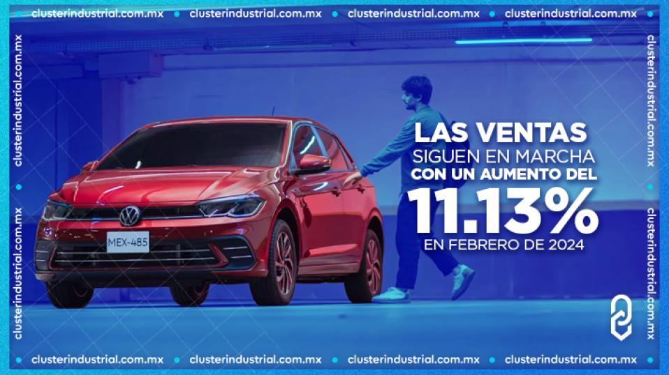 Cluster Industrial - Las ventas de autos en México siguen en marcha con un aumento del 11.13% en febrero de 2024