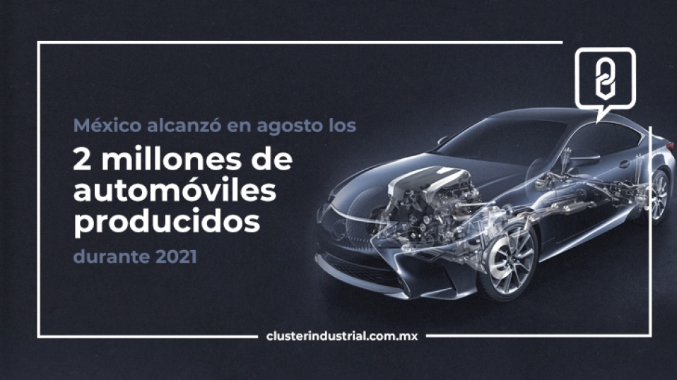 Cluster Industrial - México alcanzó en agosto los 2 millones de automóviles producidos durante 2021