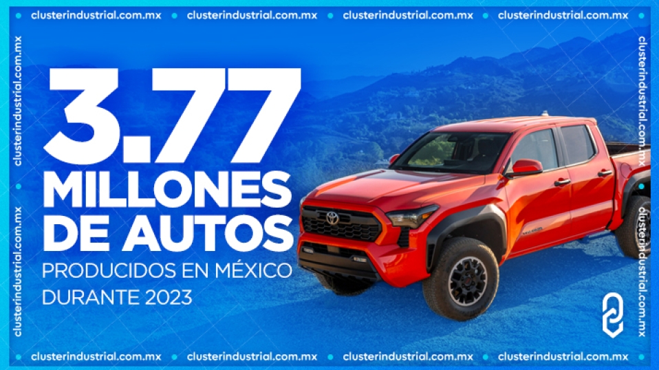 Cluster Industrial - México cerró 2023 con la producción de 3.7 millones de autos y exportó 3.3 millones