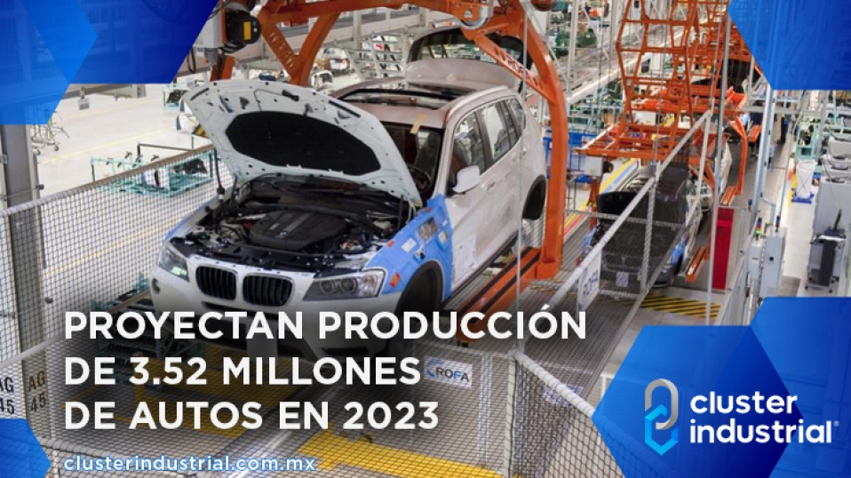 Cluster Industrial - México producirá 3.52 millones de autos en 2023: AMIA