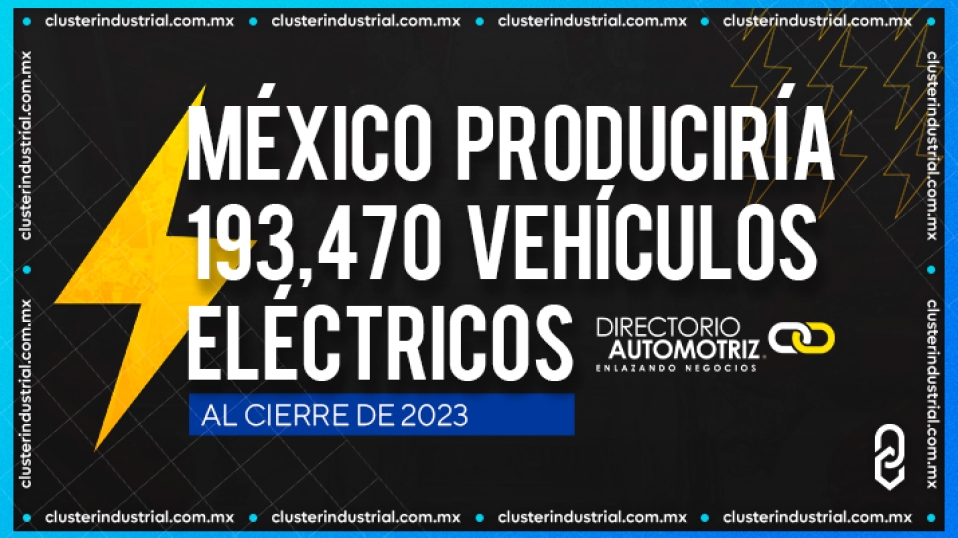 Cluster Industrial - México produciría 193 mil vehículos eléctricos al cierre de 2023: Directorio Automotriz