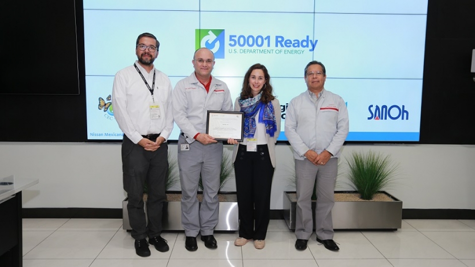 Cluster Industrial - Nissan Mexicana es reconocida por concluir entrenamiento en materia de eficiencia energética