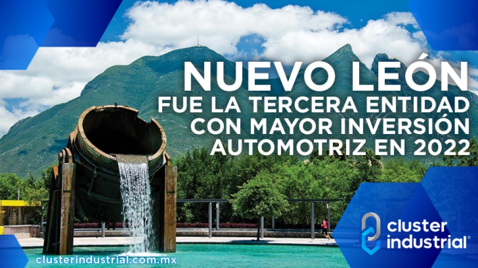 Cluster Industrial - Nuevo León fue la tercera entidad con mayor inversión automotriz en 2022