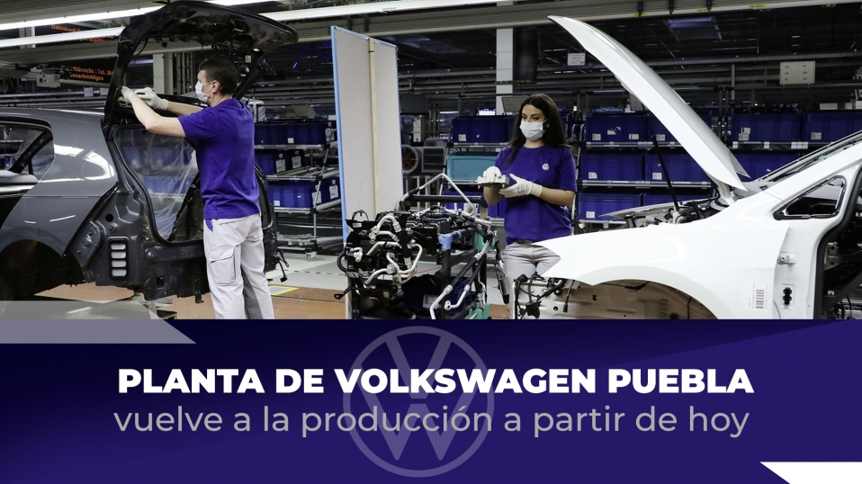 Cluster Industrial - Planta de Volkswagen en Puebla vuelve a la producción a partir de hoy