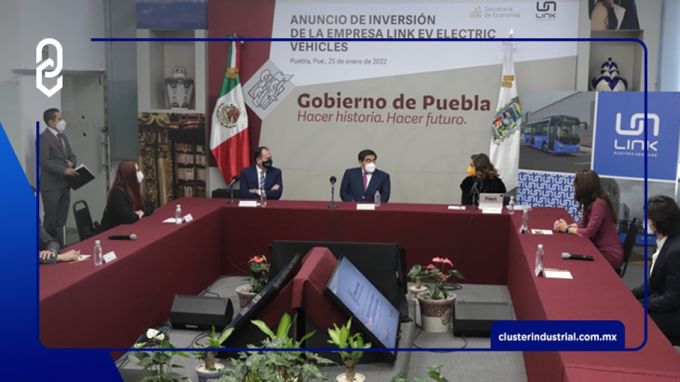 Cluster Industrial - Puebla tendrá armadora de autobuses eléctricos, Link EV, con 265 MDD en inversión