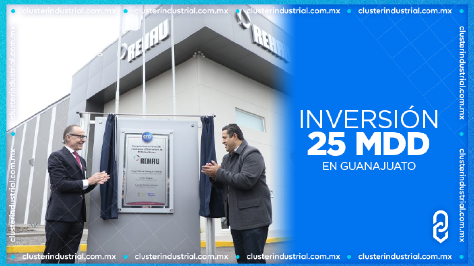 Cluster Industrial - REHAU invierte 25 MDD en su tercera planta en Guanajuato