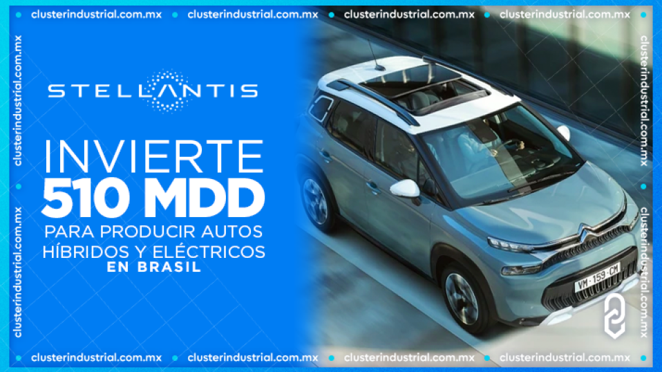 Cluster Industrial - Stellantis invierte 510 MDD en Brasil para producir autos híbridos y eléctricos