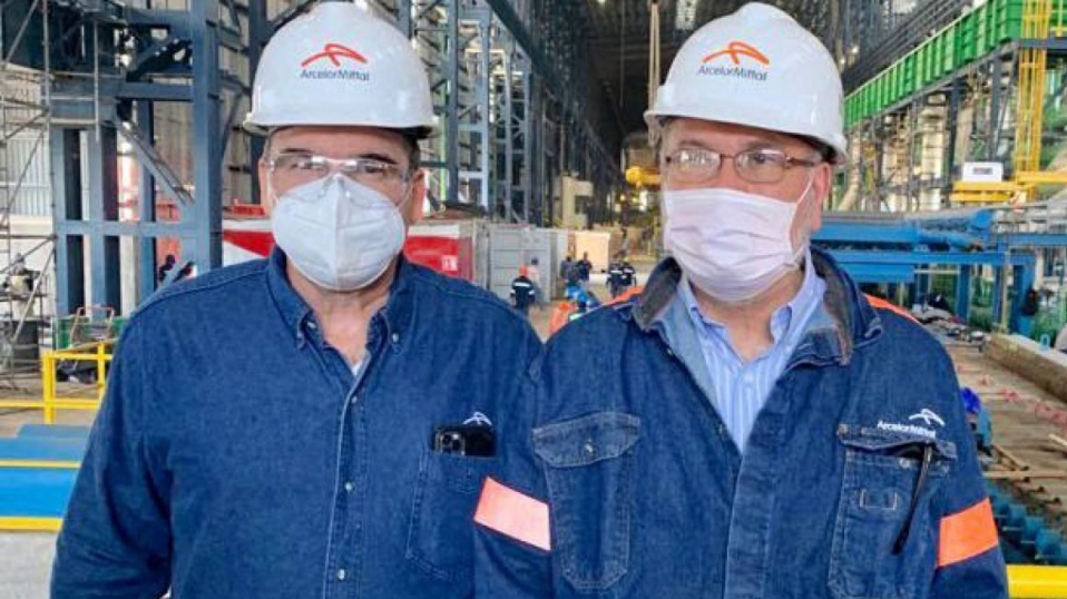 Cluster Industrial - Subsecretario de Industria y Comercio visita nuevo laminador de ArcelorMittal en Michoacán