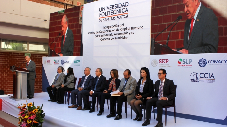 Cluster Industrial - UPSLP inaugura Centro de Capacitación para la Industria Automotriz