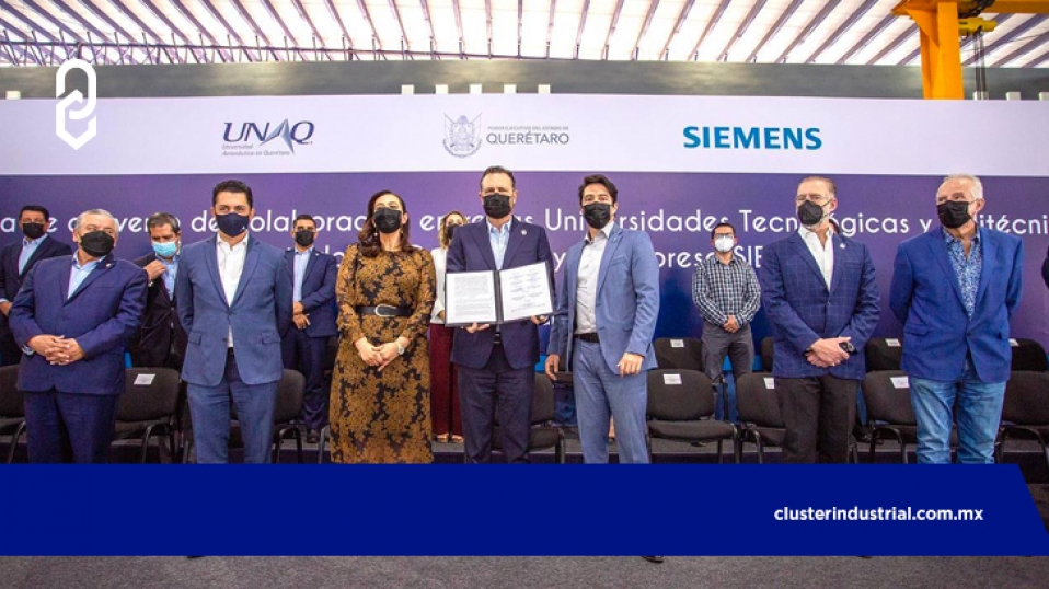 Cluster Industrial - Universidades de Querétaro firman acuerdo educativo con SIEMENS
