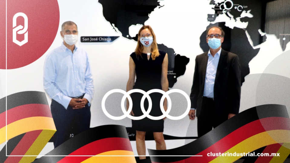 Cluster Industrial - Visitan planta Audi México representantes de la Embajada de Alemania