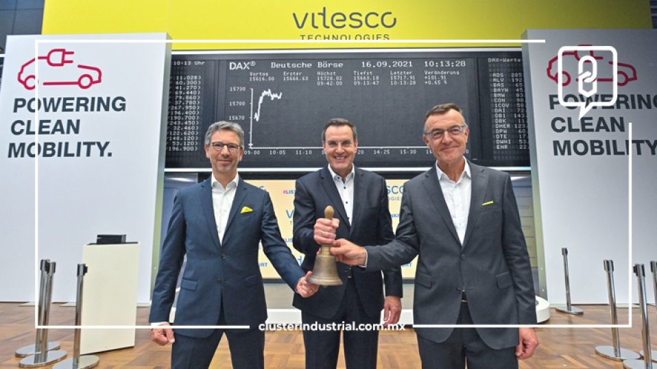 Cluster Industrial - Vitesco Technologies debuta con éxito en la Bolsa de Valores de Frankfurt