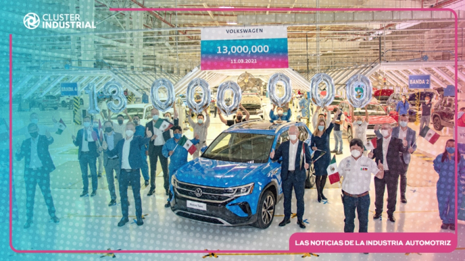 Cluster Industrial - Volkswagen de México llega a 13 millones de autos producidos en Puebla